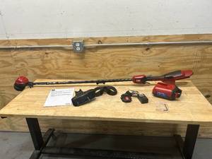 lot 87 image: TORO Flex-Force 60-volt Max 15-in Straight Shaft Battery String Trimmer 2 Ah (Battery and Charger Included)