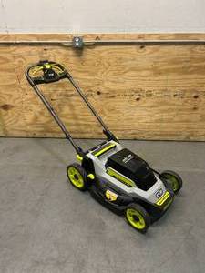 lot 88 image: RYOBI (RY401018) 40V HP BRUSHLESS 20 BATTERY WALK BEHIND SELF-PROPELLED LAWN MOWER (Mower Only)