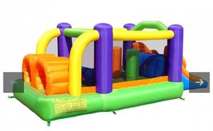 lot 145 image: Bounce House  Inflatable Bouncer Obstacle Pro-Racer Combo Slides