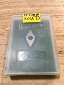 lot 106 image: Lot of 5 - Kyocera Ceratip Carbon Inserts