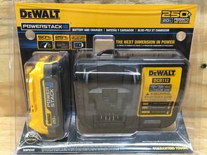 lot 154 image: DeWalt 20V Max Powerstack Compact Battery Starter Kit Model # DCBP034C