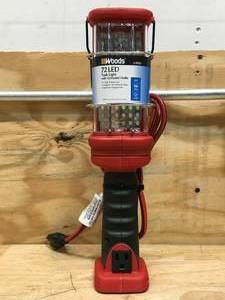 lot 135 image: New Woods 72 LED Task Light With Ground Outlet Model # L1923