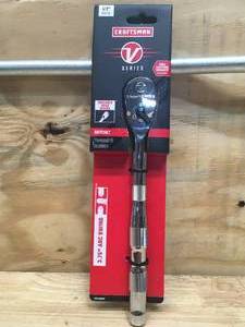 lot 153 image: New Craftsman V-Series 3.75° Arc Swing 12 Drive Ratchet Model # CMMT86331V 06192410