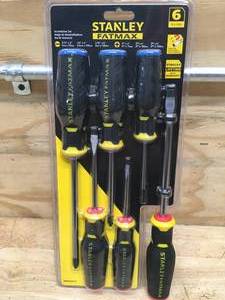 lot 155 image: New Stanley FATMAX Screwdriver Set, 6pcs Model # FMHT62516