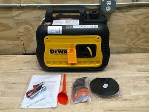 lot 179 image: DEWALT DXGNI2200 Inverter Generator 2200Watt With Carbon Monoxide Detection Model # PMC172200R (Factory Refurbish)