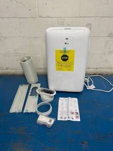 lot 147 image: LG 6,000 BTU Portable Air Conditioner Cools 250 Sq. Ft. with Dehumidifier in White