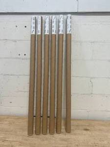 lot 172 image: INNOVERA DECOR Lot of 6 Packs of- Corner Profile Trim 0.7 in. W x 48 in. H PVC Backsplash in White (2-Pieces Per Pack)
