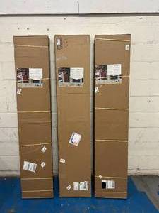 lot 180 image: PLY GEM Lot of 6 Boxes of- 15 in. x 75 in. Raised Panel Polypropylene Shutters in Sand Dollar (2 shutters per box)