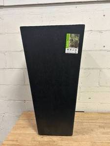 lot 199 image: TIERRA VERDE Sonata 17.8 in. x 36 in. Slate Rubber Self-Watering Planter Decorative Pots