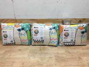 lot 182 image: Lot of 3 - Sassy brand llama play mat 36in x 36in