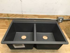 lot 186 image: Glacier Bay Dual Mount Granite Kitchen Sink