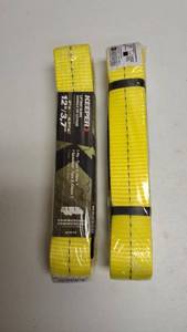 Keeper- 2 in. x 12 ft. 1 Ply Lift Sling with Flat Loop- Model 02616- 2 pck
