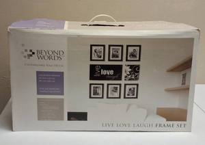 Beyond  Words- LIVE LOVE Laugh Frame Set-Customizable Wall Decor