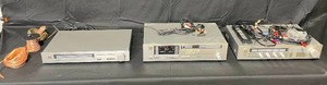 lot 4 image: Yamaha 3 Piece Stereo System inc. Yamaha Natural Sound AMFM Stereo Turner T-05, Yamaha Natural Sound Stereo Cassette Deck K-15 and Yamaha Sound Stereo Amplifier A-05