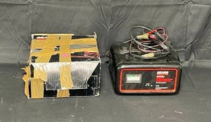 lot 9 image: Sears 10  2  50 Amp Manuel Battery Charger Engine Starter