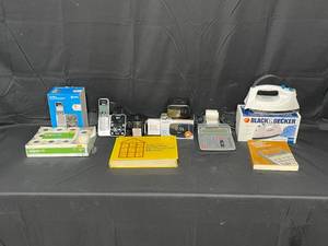 lot 19 image: Black and Decker Quick and Easy Iron N - 380, Calculator, Receipt Paper Rolls, Cordless Phones and Capello Digital Clock