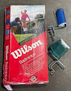 lot 70 image: Wilson Badminton Set and 2 Table TennisPing Pong Nets
