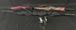 lot 73 image: 2 Full Size Umbrellas and Noise Cancelling Headphones