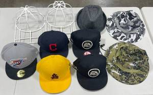 lot 75 image: Lot of Various Ball Caps and Hats and Hat Protector