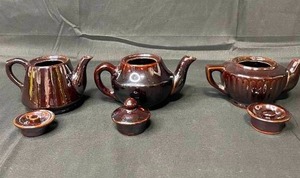 lot 90 image: Lot of 3 VTG Brown Tea Pots Made in Japan 4