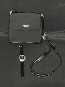 lot 148 image: Liz Claiborne Crossbody Purse - Excellent Condition and Mens Sports Illustrated Watch (needs battery)