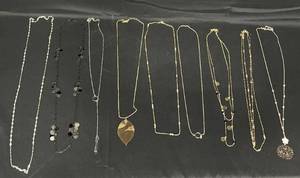 lot 155 image: Lot of ThinLonger Length Costume Jewelry Necklaces - Great Condition