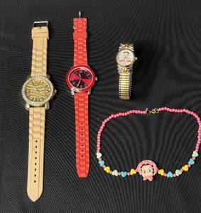 lot 158 image: 3 Womens Watches inc Betty Boop Themed - all need batteries. and Betty Boop Girls Necklace