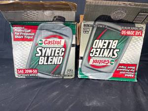 lot 180 image: 10 Castrol Syntec Blend Oil SAE - 20W - 50