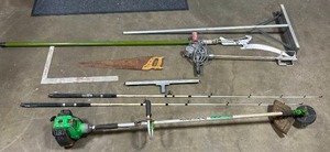 lot 213 image: Lot of Various Lawn Care Tools and Concrete Mixer