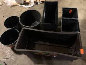 lot 49 image: Lot of Assorted Outdoor Garden Pots Various Models and Conditions  Customer Returns See Pictures