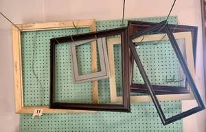 6 Painted Frames -- Different Colors & Sizes