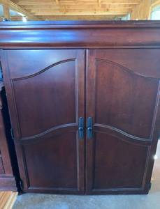 Large TV Display Stand - Armoire Top Cherry Finish