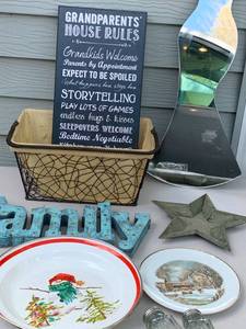 Dress Mirror - Family Sign - Grandparents Sign - Salt & Pepper Shakers - Currier & Ives