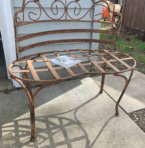 Heavy Old Metal Garden & Deck Chair