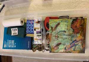 Tote With Art Supplies
