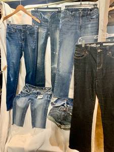 Girls Jeans Silvers, DKNY 8RR, Cat & Jack 16, Aeropostale, Miss  Me 28 shorts, Mossimo 3 Shorts, Aeropostale 56