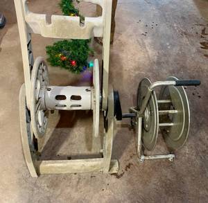 2 Hose Reels One yard one metal