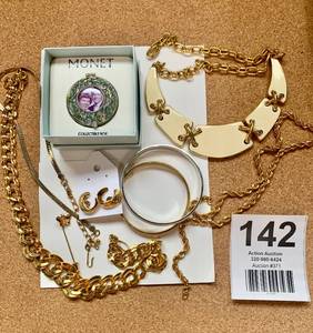 Monet Jewelry Group bracelets Collector Box Necklaces, Pins