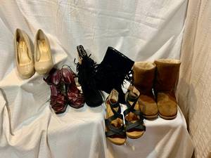 Womens Shoes SZ 7-7.5 Heels, Boots, MIX