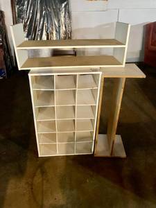 4 White Cube Shelves Misc shelves 2  W 31 x D 11.5  LG W 32 x 12x H 20