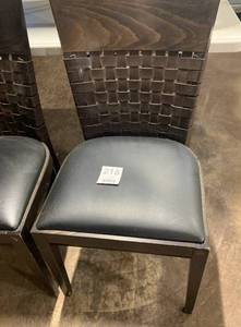 5 Wood Cushioned Chairs