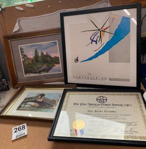 4 Framed Artworks