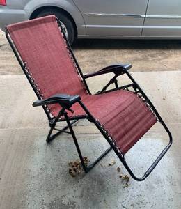 Rust Canvas Lawnchair