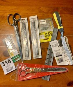 Blades, Corner trowels, Scissors