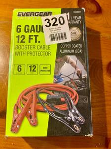 G Gauge 12 Ft Booster Cable NIB