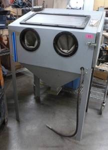 Sand blasting cabinet 35 inches wide 22 deep 54 tall