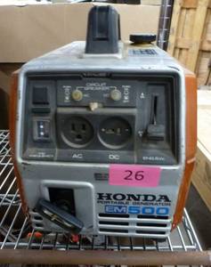 Honda generator model EM 500 - has good compression