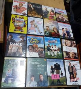 16 DVD Movies - comedy and romantic comedy