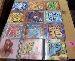 12 Music CDs of pop rock