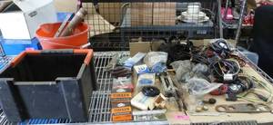 Battery box, bearings, vintage Ford parts, trailer wiring etc